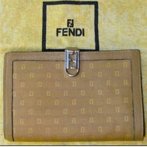 Vintage Fendi Donna Zucchino Trifold Wallet